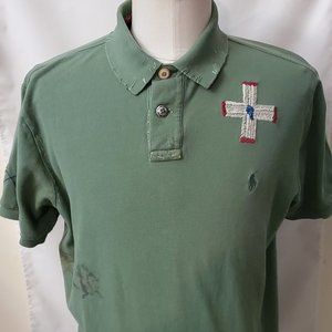 Ralph Lauren Polo Green Shirt Embroidered XL